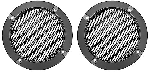 QUARKZMAN Altoparlante Griglia Copertura 4 x 2pz Rete Decorativo Cerchio Subwoofer Guard Protettore per Casa Stage Altoparlanti KTV Scatole Riparazione Audio