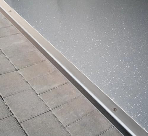 4DOOR Bodenschienen 2 teilig, Edelstahl ver. Längen für Schwing- & Sektionaltore (2370 mm)