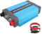 SolaMr 2000W Wechselrichter Reine Sinuswelle 24V DC zu 220/230/240V AC Konverter mit Fernbedienung und Zwei AC Ausgängen für Fahrzeugmontierte Systeme und Heimsysteme - 2000W