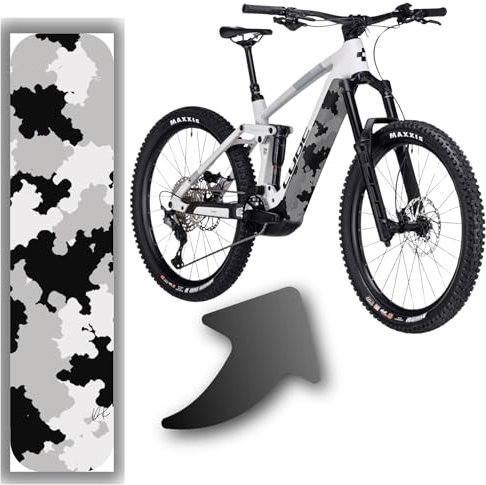 Designfolie für E-Bike Akkucover für CUBE Stereo | Reaction Hybrid Modelle, Rahmenschutz eBike, Fahrrad Aufkleber, Bike Sticker (Cube Abdeckung 20-04377, 21-11463, 20-01818, Black ´n´ White matt)