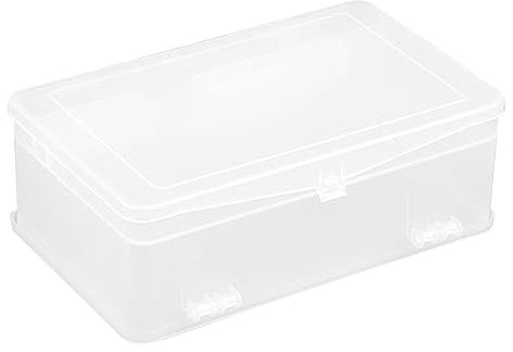 POPETPOP Pedicure Box for Storage Large Capacity Nail Tools Holder Case Separate Dividers for Desktop Organizer Jewelry Box