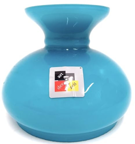 Petroleumlampenschirm 130 161 137 mm Glas türkis Vestaschirm Ersatzglas Öllampe