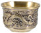 Luxshiny Chinese Kung Fu Teacup - Traditional Zinc Alloy Tea Cup with Dragon & Phoenix Embossing (5x3.5cm) - Small Espresso & Tea Tasting Cup for Home, Office, Gifts