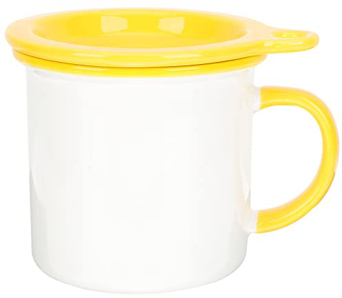 Mikinona Emaille-Imitat-Becher Emaillebecher aus Zinn Kaffee Reisebecher Kaffeetassen mit Deckel Espressotasse langlebiger Becher Paarbecher einzigartig Paar Tasse Geschenk