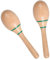 Musiin Vibrant Sound Maracas – Ergonomische Percussion-Shaker für Studio, Bühne und Spaß (grünes Etikett)