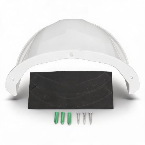 Cubierta para Cámara Exterior ABS, Protector Solar Antilluvia para Cámara de Seguridad, Protección Universal Tipo Domo/Bala PTZ