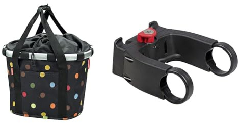 KlickFix Asista Teile fürs Ra Asista Teile fürs Ra Rixen und Kaul Unisex & Lenkeradapter E mit Schloss, Schwarz, One Size mit Schloss, 0211EBL
