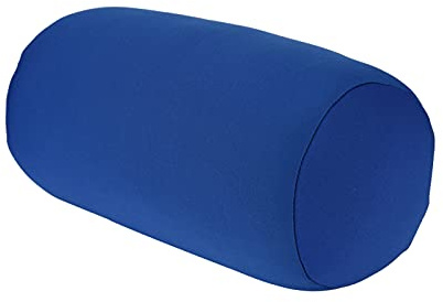 Itonash Mikrokügelchen-Stützrohrkissen, Runde Nackenrolle, Mikro-Mini-Mikrokügelchen-Rückenkissenrolle, Wurfkissen, Hinterkopfkissen, Mikrokügelchen-Stressabbau-Beanie-Kissen (Blau)