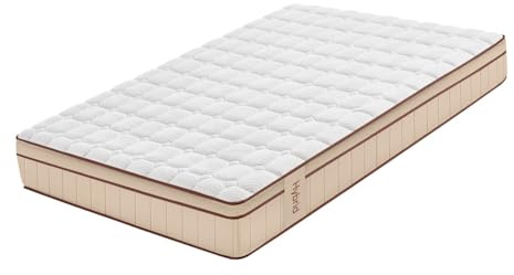 Moonia Hybrid-Matratze, 30 cm, Braun, mehrere Komfortzonen, Core Spring-Technologie, für Betten geeignet, 90 x 200 cm