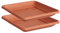 Tymar Sottovaso in plastica quadrata, 2 pezzi, sottobicchieri per fiori (terracotta, 34 x 34 cm)