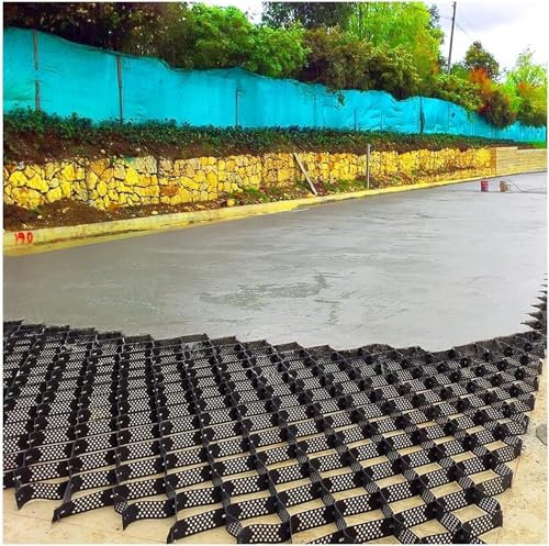 ROBAUN Garden Retaining Wall Grid Kies-Bodengitter for Gartenwege im Hinterhof, 5,1 cm hohes Gitter, Auffahrtsgitter for Gartenlandschaft, Gehwege, Parkböschungen(5x8m/16x26ft)