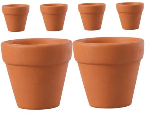 TOYANDONA Kleiner Terrakottatöpfe aus Ton, Runde Zimmerpflanzentöpfe