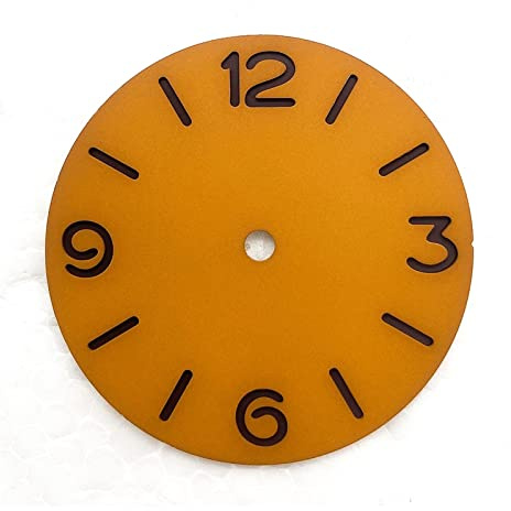 VBPBHFFNMW Watch-Accessoires 38.9mm Parnis Herren Mechanical Watch Sandwich Blau/Orange/Schwarzer steriler Zifferblatt kompatibel for ETA 6497 6498 ST3600 Bewegung Zifferblatt(1)