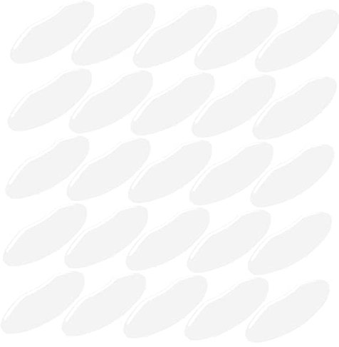 Angoily 50 Stück Notch-sticker-lünette Dusch-gesichtsschild Pads Für Reinigungsmittel Augenklappen Für Visiere Für Klare Gesichtsmaske Diy-maske Entferner Gesichtsklinge Pvc