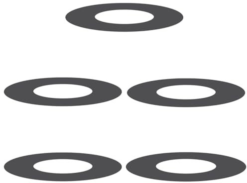 vidaXL Conjunto de macetas de plástico apilables de, 60 cm, duraderas para Dentro y Fuera, 5 Piezas. Diseño Moderno, Sala y el balcón. Macetero Decorativo y Soporte de Plantas de m