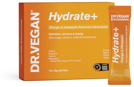 Hydrate+ Electrolyte Sachets, Informed Sport Certified (Orange, 15 Sachets)