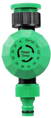 Temporizador de aspersor – Temporizador de agua programable para manguera de jardín, temporizadores de riego automático con retardo de lluvia y pantalla LCD para césped, patio, plantas