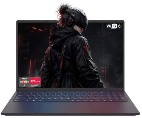 Breloom 15,6 Zoll Laptop AMD Ryzen 5 3500U bis 3,7 GHz, 16GB RAM 1TB SSD, Full HD IPS, WiFi 6, Fingerabdrucksensor, Vollfunktion Type-C, Tastaturbeleuchtung, Notebook für Büro, Studium und Homeoffice