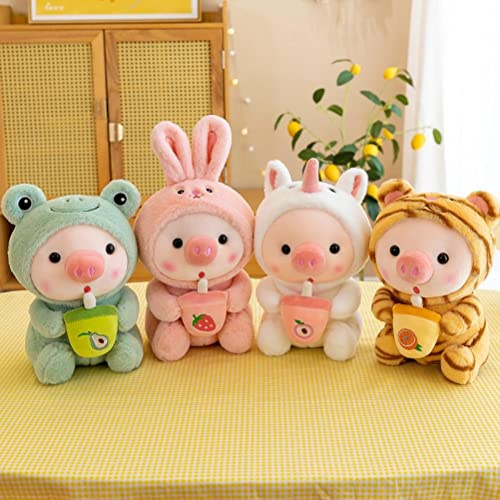 Annadue Weiche 9,8-Zoll-Schwein-Stofftierpuppe für, Schlafzimmer, Wohnzimmer, Dekorativ, Ideales (Übergang)