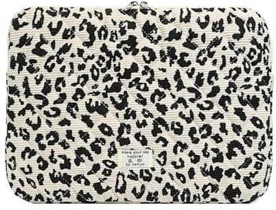 Étui de Transport léopard pour Ordinateur Portable – Sac rembourré pour 11/13/15 Pouces