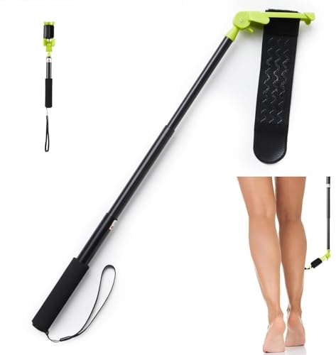Back Shaver Extension Handle,Razor Extension Handle for Men,Long Handled Razor for Legs and Body,Adjustable Angle Back Trimmer with Telescopic 13-25 Inch Handle, Ideal for Elderly and Self-Care