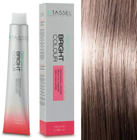 Tinte Permanente Tassel Bright Colour con Argán y Keratina - Nº8.1 RUBIO CLARO CENIZA - 100 ml