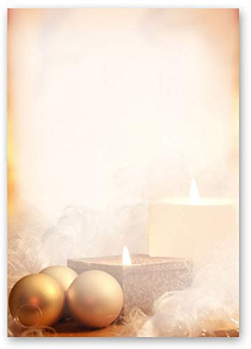 50 Blatt Briefpapier Weihnachten WEIHNACHTSZEIT - DIN A5 Format - Paper-Media