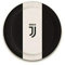 BIGIEMME Lot de 8 assiettes Juventus Juve blanc noir 23 cm en carton, décorations de table d'anniversaire, de fête, d'équipes de football, multicolore