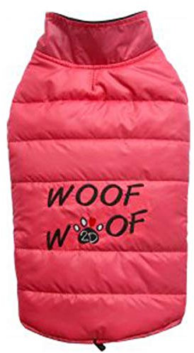 Doggydolly Hunde-Winterweste Woof pink