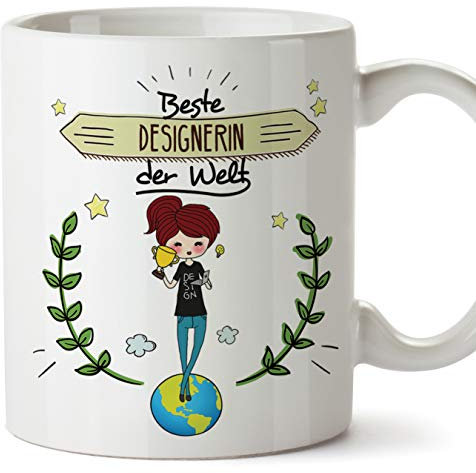 Designerin Tasse/Becher/Mug Geschenk Schöne and lustige kaffetasse - Beste Designerin der Welt - Keramik 350 ml