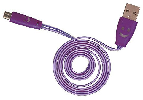 CMP IBERICA Câble de charge micro USB plat et lumineux Blanc