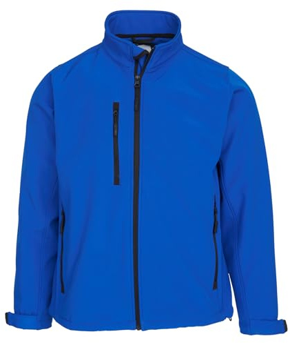 ØRN Softshell Jacket - Mens Outdoor Workwear | 5,000mm Water Resistant with BreathableTechnical Fabric - Tern 4200, Reflex Blue-4XL