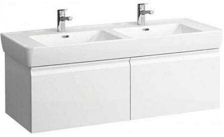 Laufen Pro S Waschtischunterschrank, 2 Schubladen, zu Waschtisch 814968, 1260x450x390, Farbe: Snow (weiß matt)