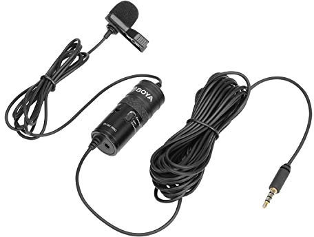 Boya by-M1 Pro - Micrófono de Solapa con Clip para iPhone y Android, cámara DSLR, grabadora de Audio, grabación de Ordenador portátil