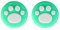 2X Silicone Analog Non-Slip Thumb Grips Stick Cap Case Cover Handle Joystick Button Caps for Nintendo Switch NS & Switch Lite Joy-con Controller Cute Cat Claw (Green-White)