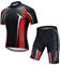 Weimostar Radtrikot Herren Set Kurzarm Rennrad Trikot Set Sommer Radbekleidung 4D Gel Fahrradbekleidung Fahrrad Bekleidung Anzug Atmungsaktive Fahrradtrikot Set CC64