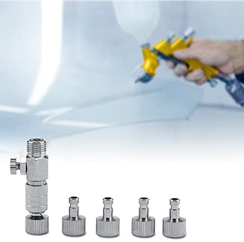 Ymiko Quick Connecter Set Disconnect Adapter Airbrush Fitting Air Horse 1/8'' Fittings Part with 4 Fittings Air Compressor and Airbrush hose