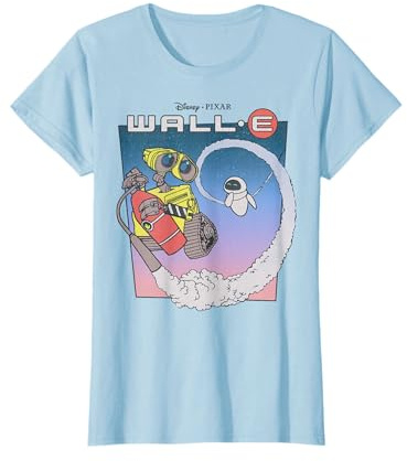Disney Pixar Wall-E Fly Eve Retro Distressed T-Shirt