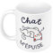 Fabulous Mug Céramique Chat m'épuise Jeu de Mot Humour Animal