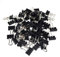 kuou LEZQHB 72pcs Binder Clips, 15mm Black Office Paper Clip, Foldback Clips Clamp Binder Clips for Office Home Supplies