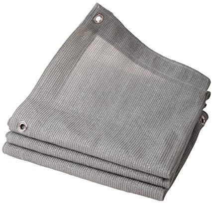 DLLY Graues Schattiernetz, Sonnensegel, Netz Gewebe, Pflanzen- / Auto-Schattennetz Im Freien, Wasserdurchlässige Plane, Winddichtes, Anti-Uv Schatten Tuch,2x4m(7 * 13ft)