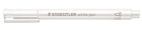 STAEDTLER 8323-0 Design Journey Metallic Pen, 1-2mm Line Width - White (Pack of 10)