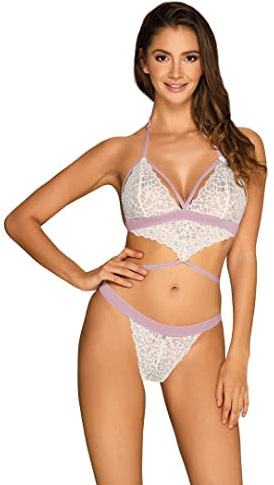 Obsessive Teddy Lilyanne Körper Weißviolett (L/XL)