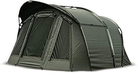 Solar Tackle Undercover 2-Man Bivvy Außenschutz, wasserabweisend, Mozzie Moskitonetz, Luftstrom, gerollte Rückwände, inklusive Innentaschen, robuste Bodenplane und Reißverschlüsse