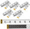 5 Stück Rollmaßband 2m, Bandmaß, Maßband cm/zoll, Maßband Angeln, 2 in 1 - Massband cm + INCH Schneidermaßband, Massband Körper 200cm, Zentimetermaßband 2m für Familienmaß