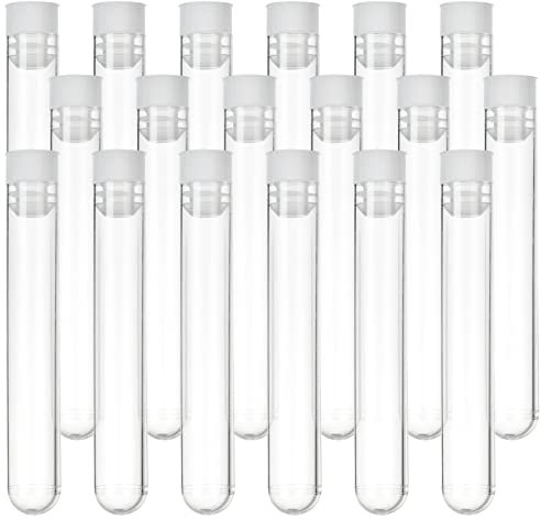 DIRBUY Reagenzgläser mit Kappen, 100 ml, für wissenschaftliche Experimente, Badesalz, Süßigkeiten, Partygeschenke, 250 Stück