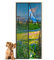 Magnetischer Türvorhang 115 x 185 cm Automatisches Schließen Insektenschutz für, Magnetverschluss, Fliegengitter Magnetvorhang für Balkontür Kellertür Terrassentür Schwarz