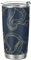 KAAVIYO Goldene Handgezeichnete Krake Sport Wasserflasche Edelstahl Trinkflasche Thermoflasche Auslaufsichere Flasche mit Stroh für Auto Jungen Mädchen