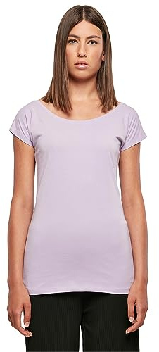 Build Your Brand Damen Bb013-ladies Wide Neck Tee T-Shirt (1er Pack)