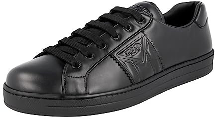 Prada Herren Schwarz Leder Sneaker 4E3544 43 EU/UK 9